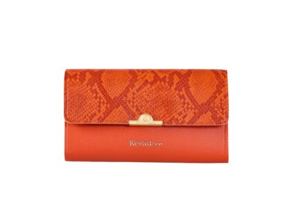 K.JEANS - 1286 LADY70 Eco-leather clip closure purse