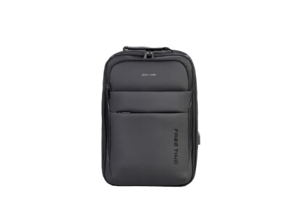 P.Cardin multi-pocket fabric Men's backpack with USB socket - ALAN05 4459