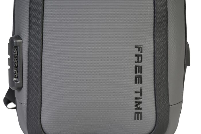 P.Cardin multi-pocket fabric Men's backpack with USB socket - ALAN05 4452 - Image 5