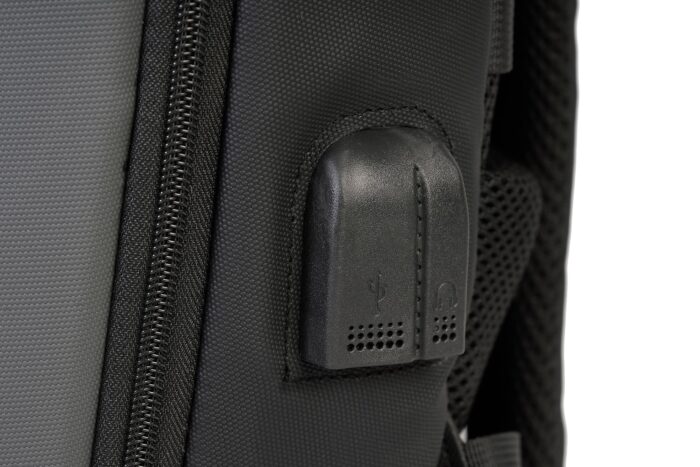 P.Cardin multi-pocket fabric Men's backpack with USB socket - ALAN05 4452 - Image 8