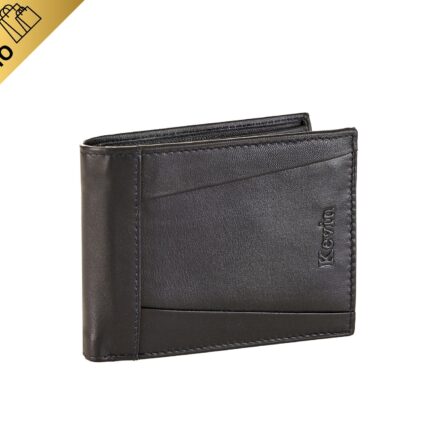 Men's wallet with stitched edge and embossed Kevin Jeans logo - Tilak86 8805
