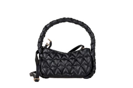 QUILTED HANDBAG WITH WOVEN SHOULDER STRAP IN ECO-LEATHER P.CARDIN - HONG02 8391