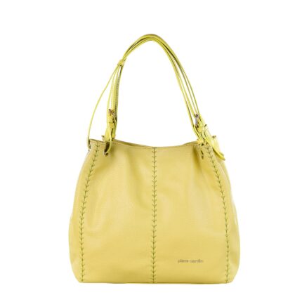 PIERRE CARDIN ECO-LEATHER SHOULDER BAG WITH SHOULDER STRAP - LONG19 8111