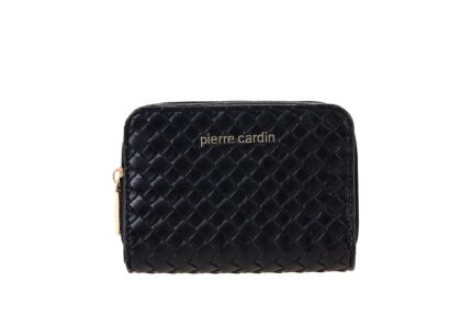 PIERRE CARDIN ECO-LEATHER QUILTED ZIPPER PURSE - WX15 2116