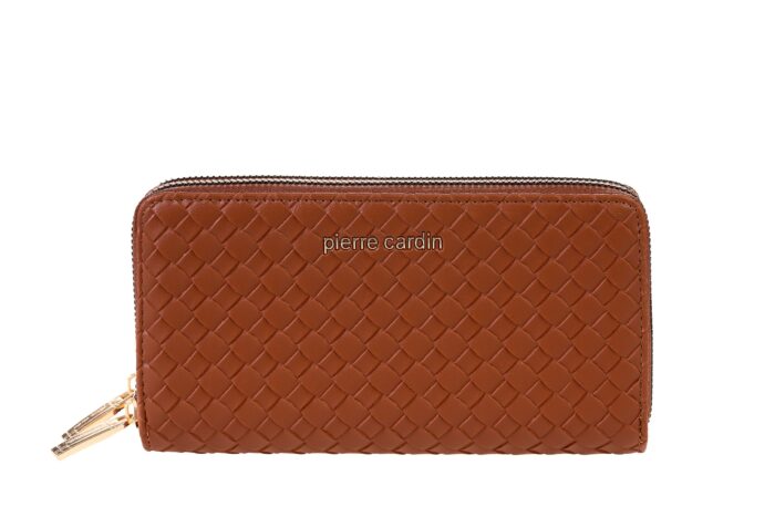 PIERRE CARDIN DOUBLE ZIP QUILTED ECO-LEATHER PURSE - WX15 8828 - Image 2