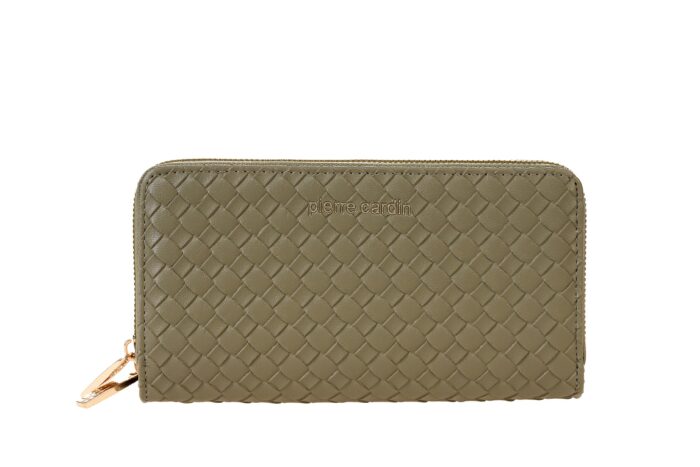 PIERRE CARDIN DOUBLE ZIP QUILTED ECO-LEATHER PURSE - WX15 8828 - Image 4