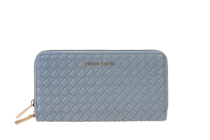 PIERRE CARDIN DOUBLE ZIP QUILTED ECO-LEATHER PURSE - WX15 8828 - Image 7