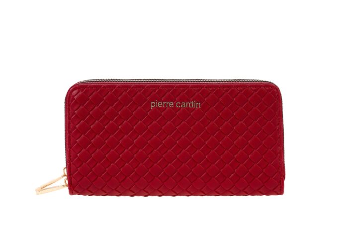 PIERRE CARDIN DOUBLE ZIP QUILTED ECO-LEATHER PURSE - WX15 8828 - Image 8