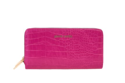PIERRE CARDIN DOUBLE ZIP CLOSURE ECO-LEATHER PURSE - WX13 8828