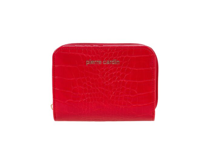 PIERRE CARDIN ECO-LEATHER ZIP-UP PURSE - WX13 2116 - Image 3