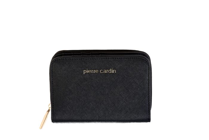 PIERRE CARDIN ECO-LEATHER ZIP-UP PURSE - WX14 2116 - Image 5