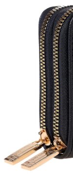 PIERRE CARDIN DOUBLE ZIP QUILTED ECO-LEATHER PURSE - WX15 8828 - Image 10