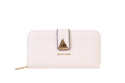 PIERRE CARDIN ECO-LEATHER ZIP AND BUTTON PURSE - LADY76 8822