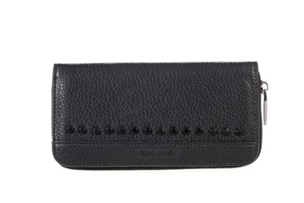 PIERRE CARDIN ECO-LEATHER ZIP AND BUTTON PURSE - LADY77 1428