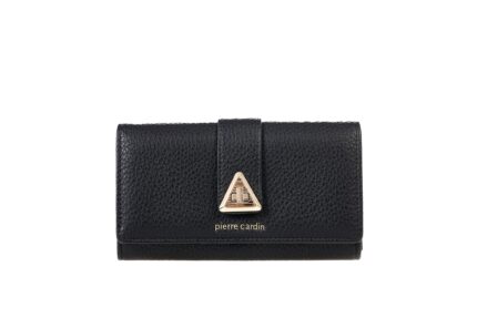 PIERRE CARDIN ECO-LEATHER BUTTON CLOSURE PURSE - LADY76 114
