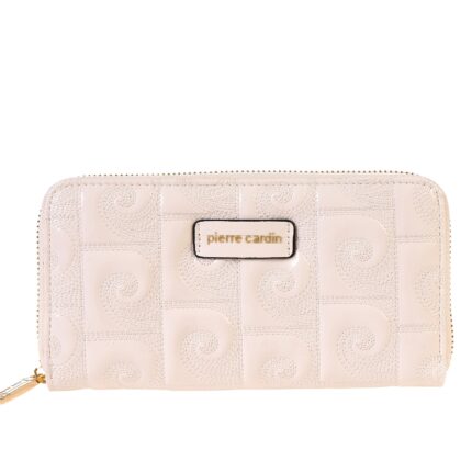 PIERRE CARDIN ECO-LEATHER ZIP-UP PURSE - LADY75 1200