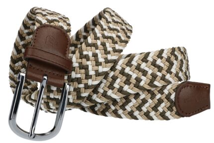 PIERRE CARDIN men's belt in beige elastic cord - 311 HY05