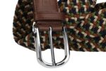 PIERRE CARDIN men's belt in brown elastic cord - 312 HY05 - Image 2