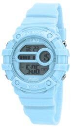 Q&Q Blue Silicon Band Digital Watch 10ATM (Women's) G15A-001VY