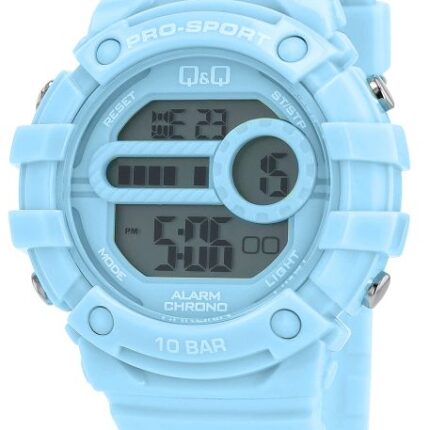 Q&Q Blue Silicon Band Digital Watch 10ATM (Women's) G15A-001VY