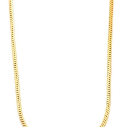 Akzent Edelstahl Damen Schlangenkette, Länge: 70 cm / Stärke: 2 mm