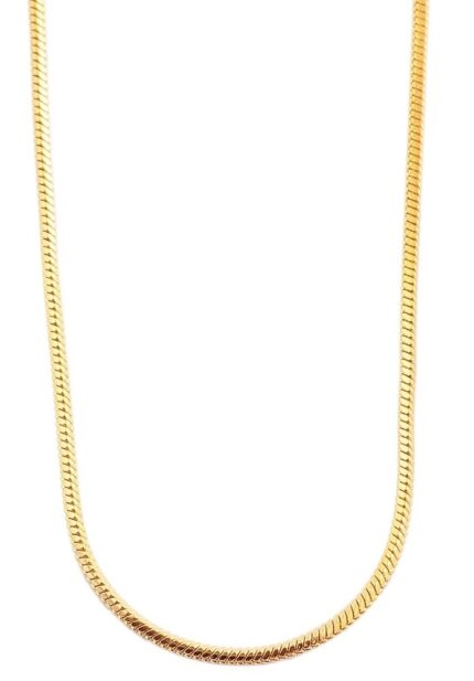 Akzent Edelstahl Damen Schlangenkette, Länge: 70 cm / Stärke: 2 mm