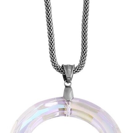 Akzent Edelstahl Damen Schlangenkette, Länge: 80 cm / Stärke: 3 mm