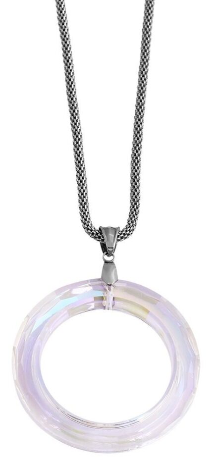 Akzent Edelstahl Damen Schlangenkette, Länge: 80 cm / Stärke: 3 mm