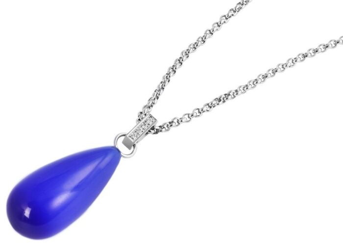 Akzent Edelstahl Damen Erbskette, Länge: 65 cm / Stärke: 3 mm - Image 2