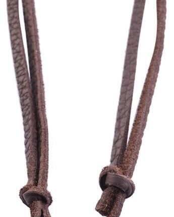 Akzent Echtleder Unisex Lederkette, Länge: 98 cm / Stärke: 4 mm