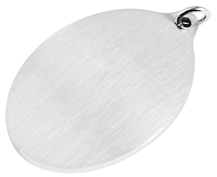 Akzent Edelstahl Gravuranhänger, silberfarbig - Image 2