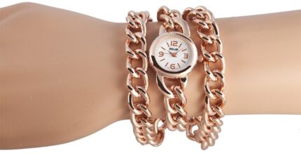 Excellanc Damenuhr mit Metallkettenarmband