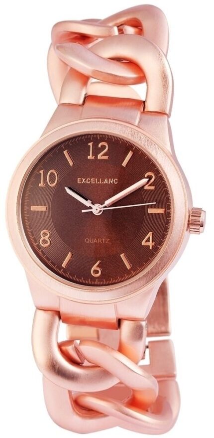 Excellanc Damenuhr mit Metallkettenarmband