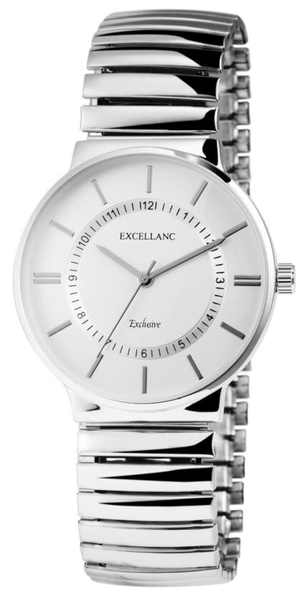 Excellanc Herrenuhr mit Edelstahlzugarmband