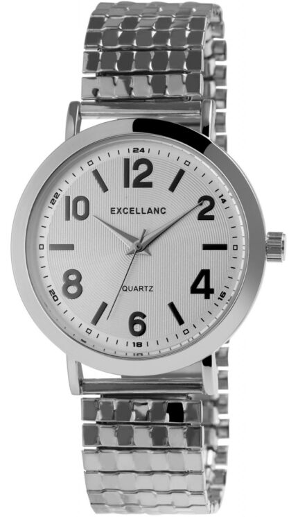 Excellanc Damenuhr mit Edelstahl-Zugarmband, Ø 42 mm