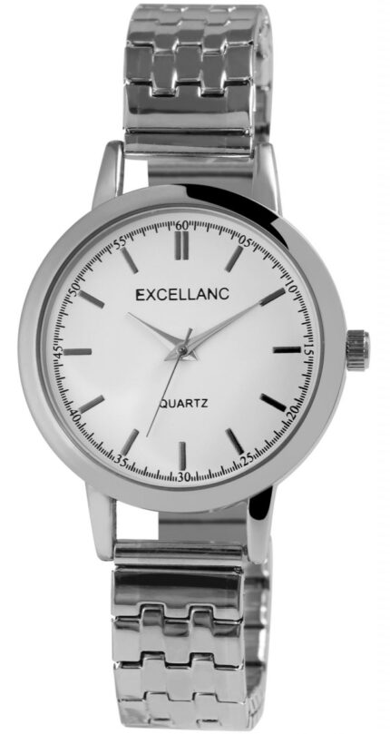 Excellanc Damenuhr mit Edelstahlzugarmband
