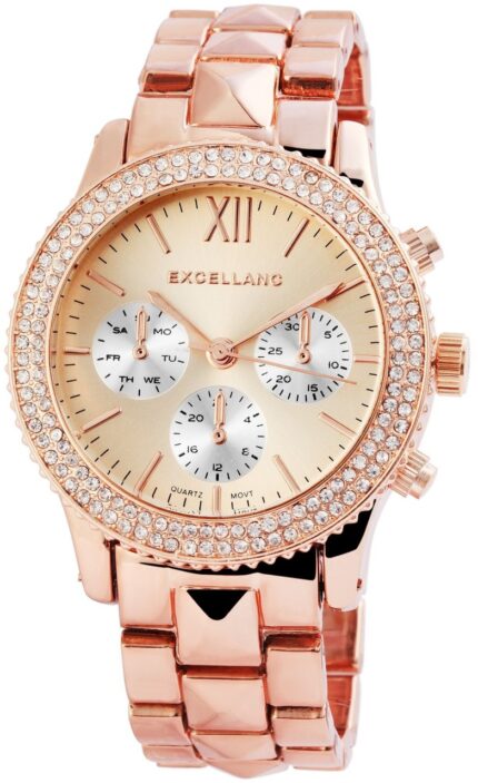 Excellanc Damenuhr mit Metallarmband