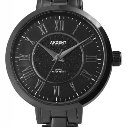 Akzent Exclusive Damenarmbanduhr mit Metallarmband