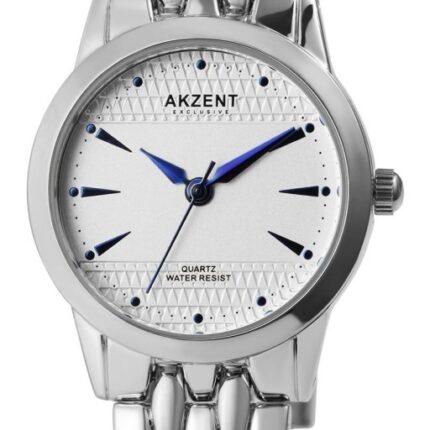 Akzent Exclusive Damenarmbanduhr mit Metallarmband