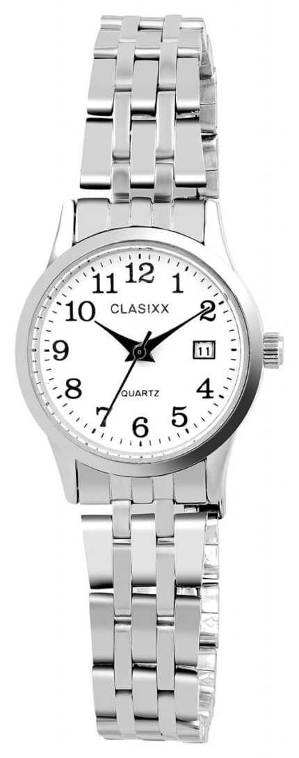 Classix Damenuhr mit Gliederarmband, Edelstahl
