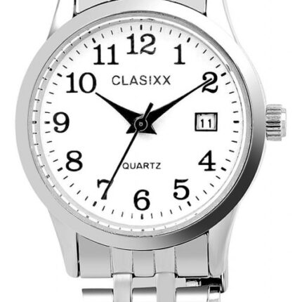Classix Damenuhr mit Gliederarmband, Edelstahl