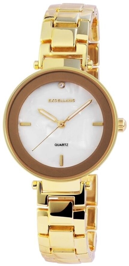 Excellanc Damenuhr mit Metallarmband