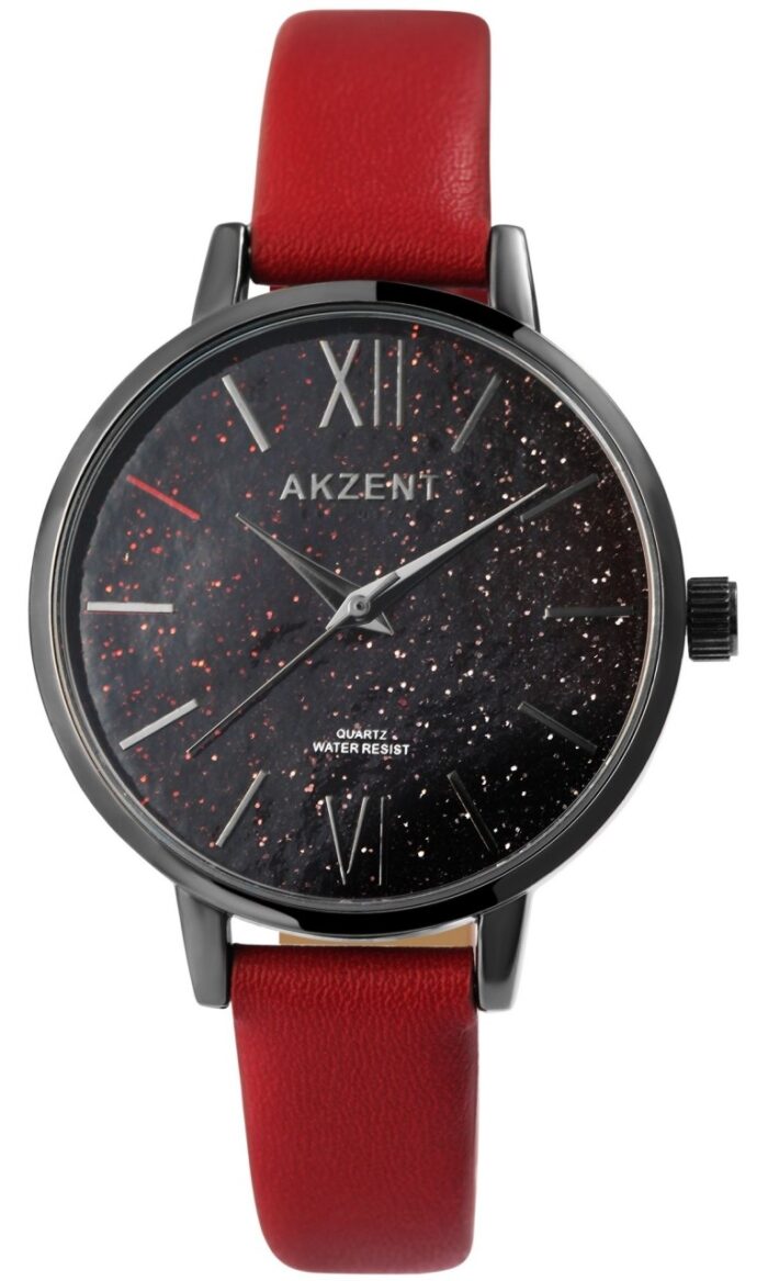 Akzent Exclusive Damenarmbanduhr mit Lederimitationsband - Image 7