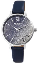Akzent Exclusive Damenarmbanduhr mit Lederimitationsband - Image 9