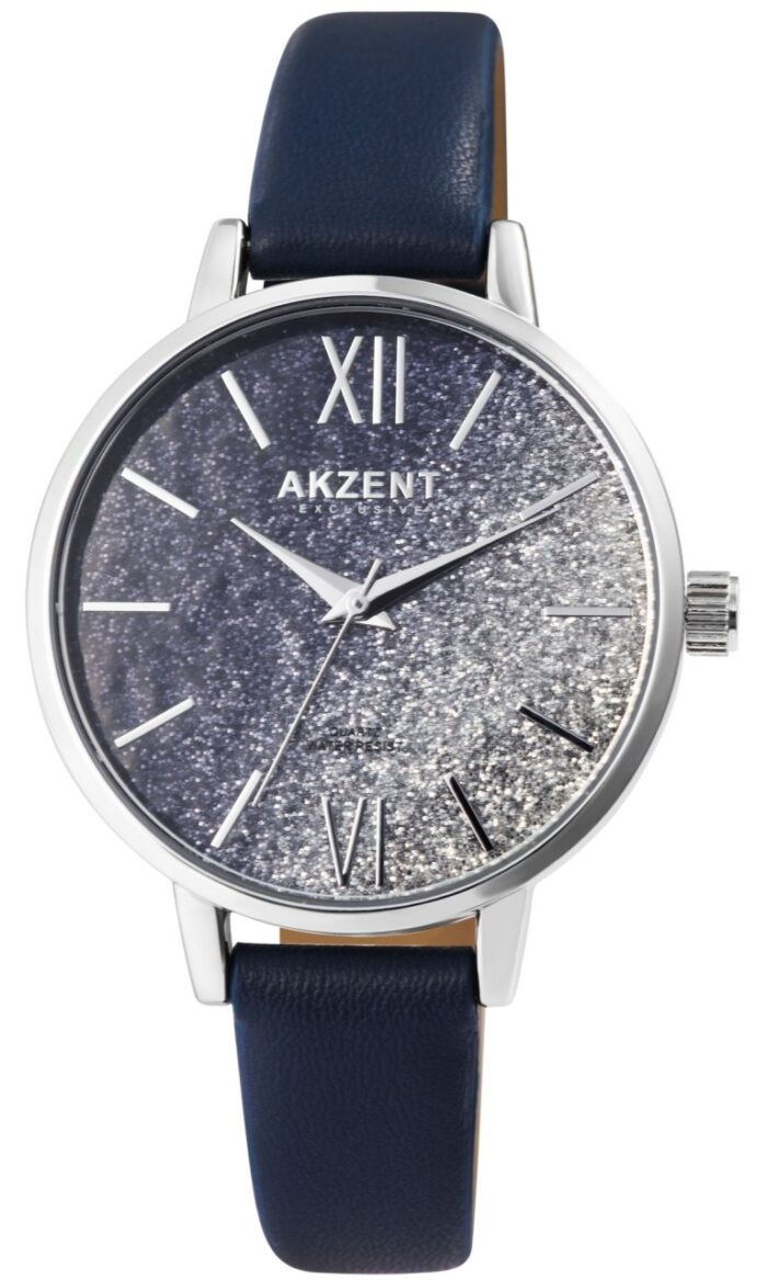 Akzent Exclusive Damenarmbanduhr mit Lederimitationsband - Image 9