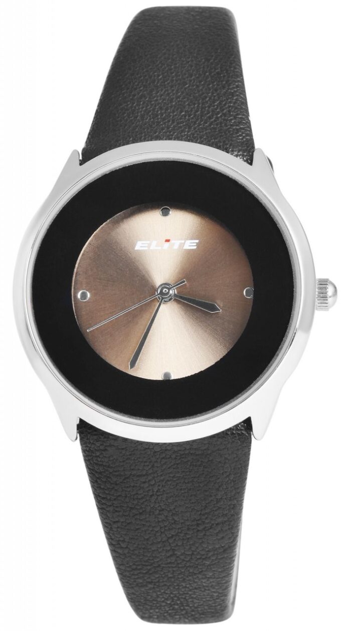 Elite Damenarmbanduhr mit Lederimitationsband - Image 3