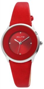 Elite Damenarmbanduhr mit Lederimitationsband - Image 8