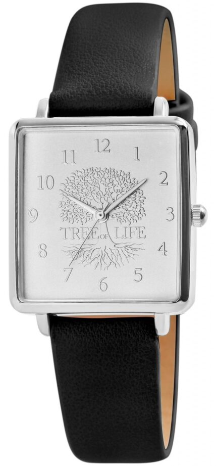 Excellanc Damenarmbanduhr, Lederimitationsarmband, Tree of Life