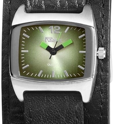 Raptor Damenuhr Echtlederarmband schwarz