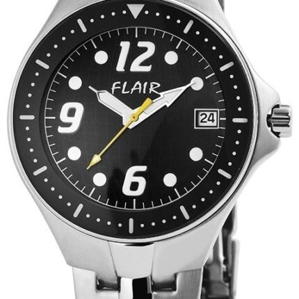 Flair Herrenuhr mit Edelstahlarmband
